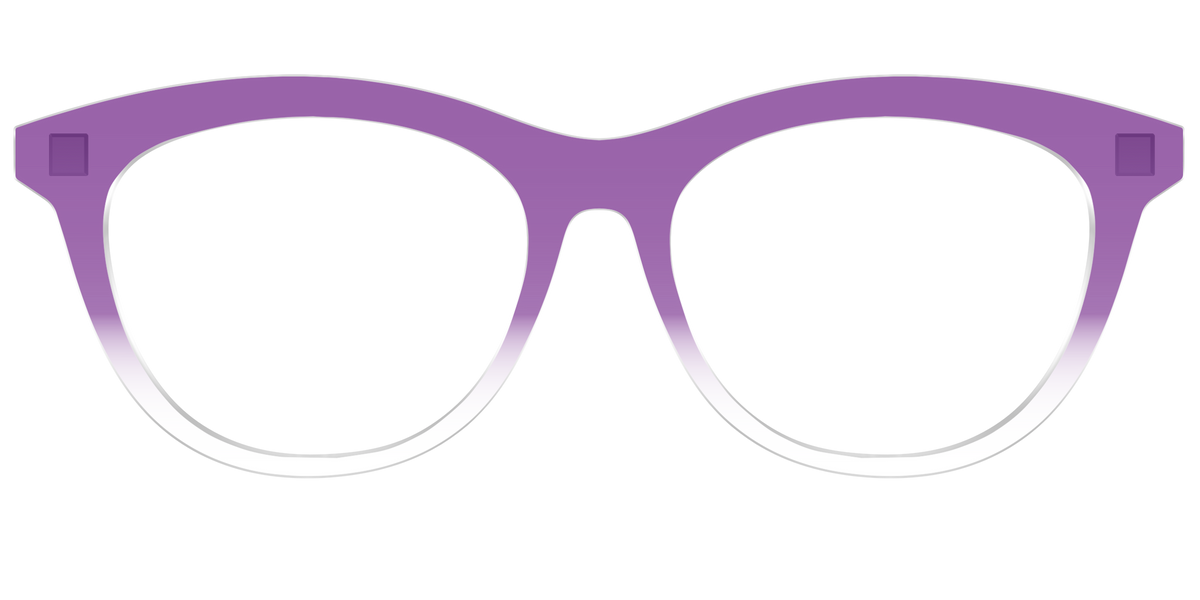 The Grape Gradient Crystal - Front Top Image - Pair Eyewear