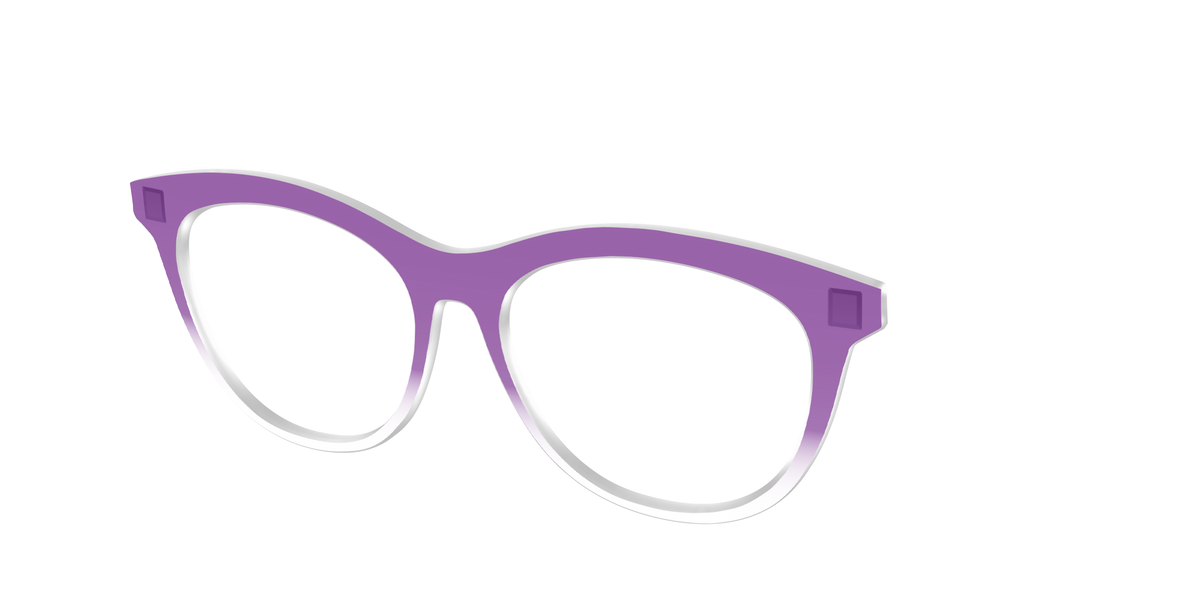 The Grape Gradient Crystal - Angle Top Image - Pair Eyewear