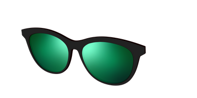 The Polarized Green Reflective Sun Top - Angle Top Thumbnail - Pair Eyewear