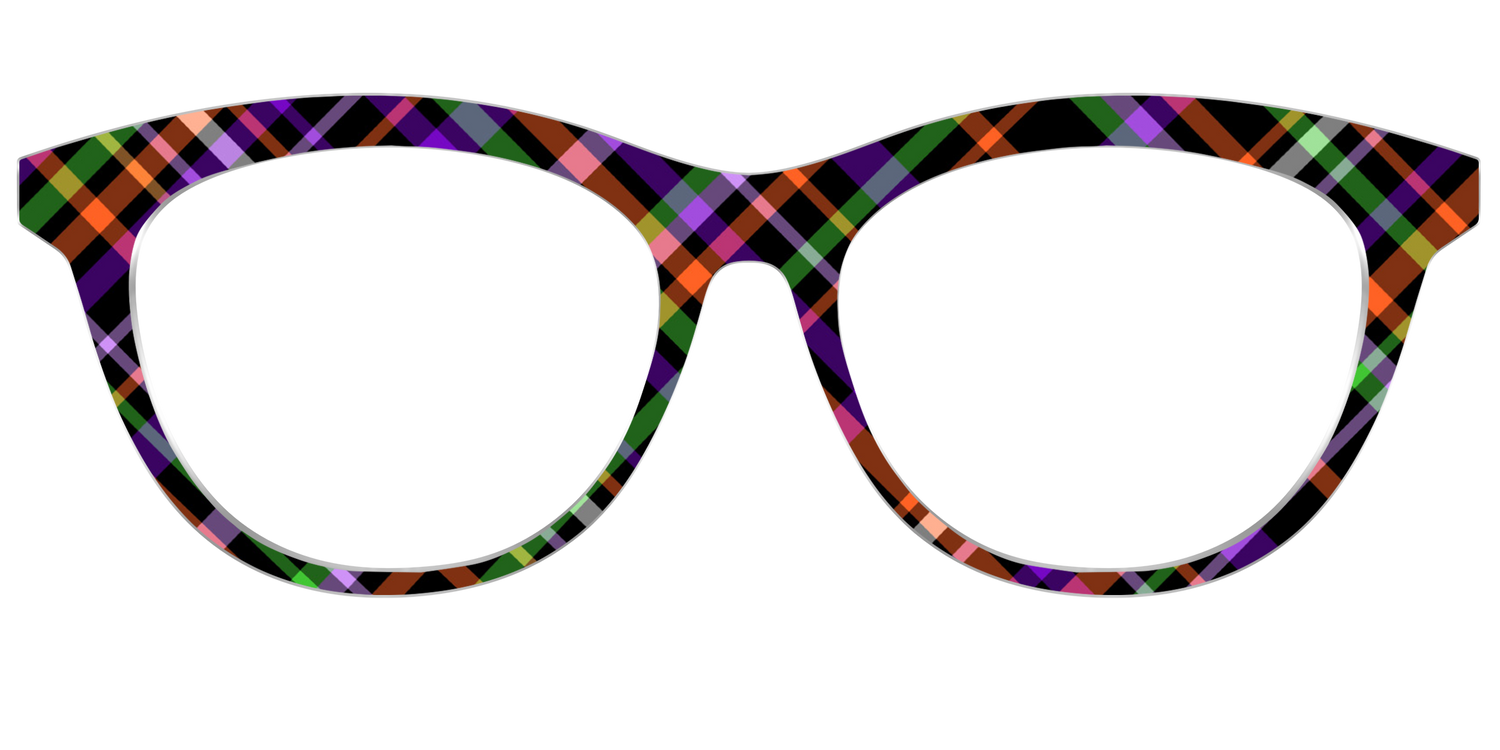 The Hexed Plaid - Front Top Image - Pair Eyewear