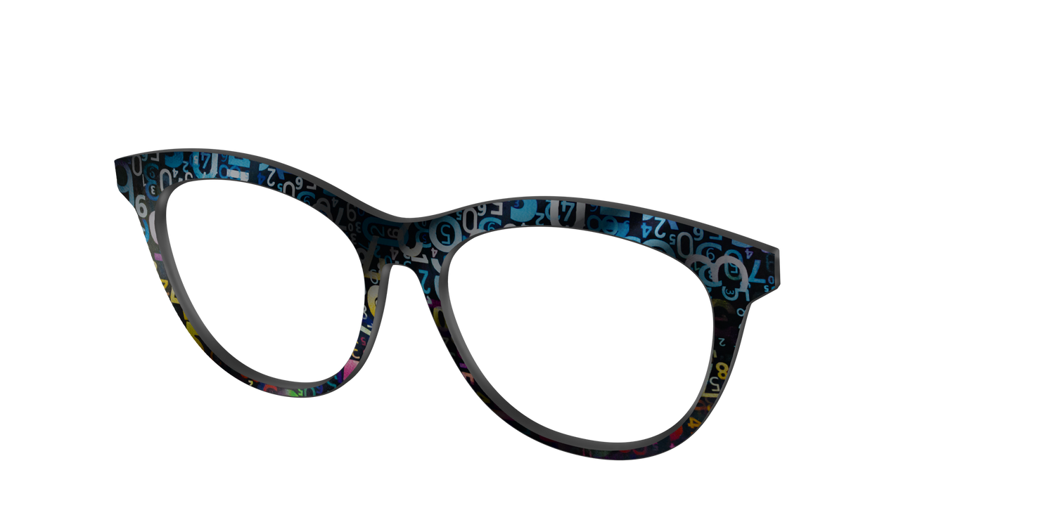 The Holographic Numbers - Angle Top Image - Pair Eyewear
