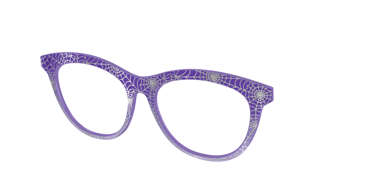 The Holographic Purple Webbed Crystal - Angle Top Image - Pair Eyewear