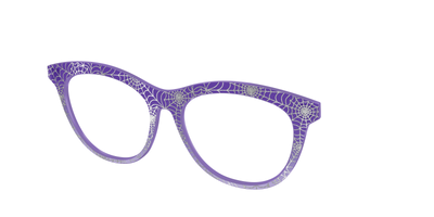 The Holographic Purple Webbed Crystal - Angle Top Thumbnail - Pair Eyewear
