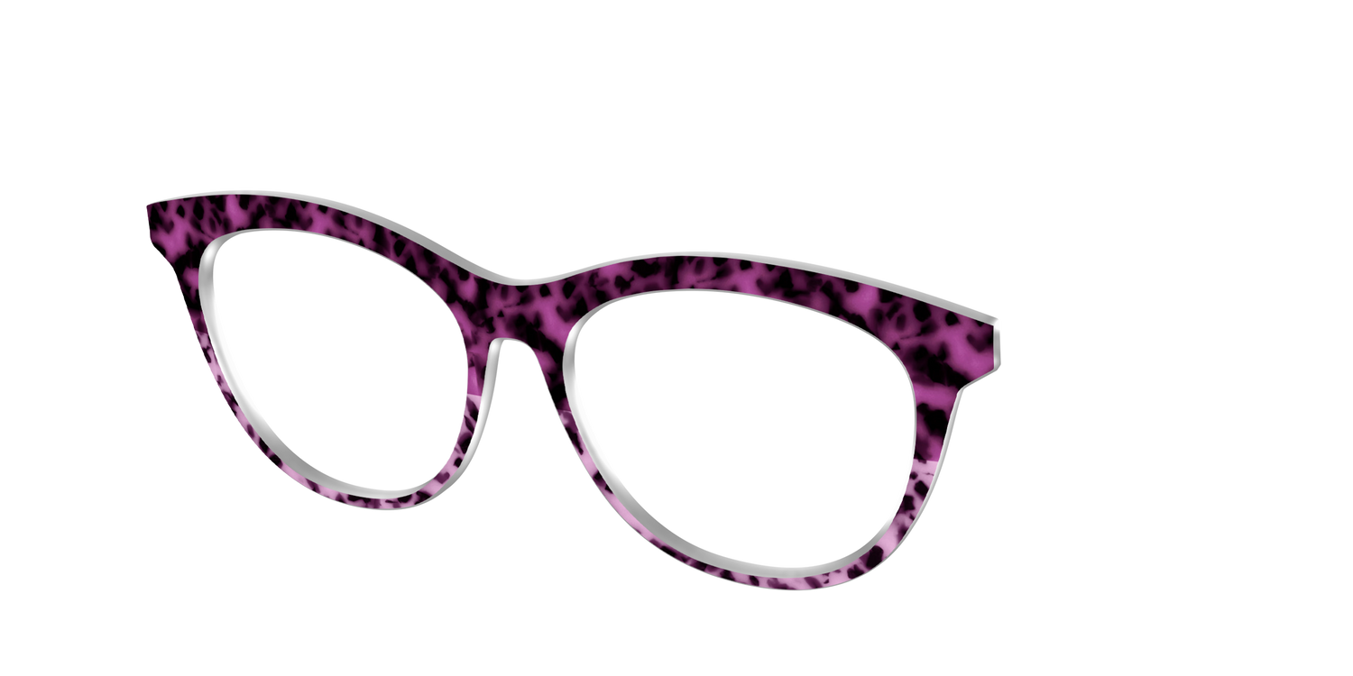 The Huckleberry Tortoise Split - Angle Top Image - Pair Eyewear