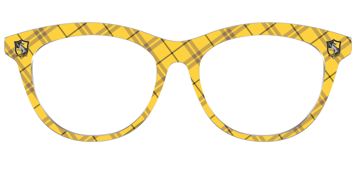 The Hufflepuff™ Plaid - Front Top Image - Pair Eyewear