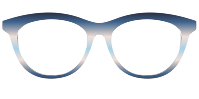 The Hydrangea Haze Gradient - Front Top Thumbnail - Pair Eyewear