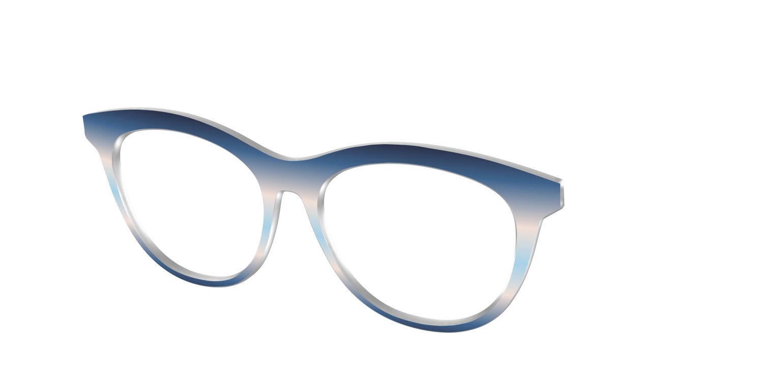 The Hydrangea Haze Gradient - Angle Top Image - Pair Eyewear