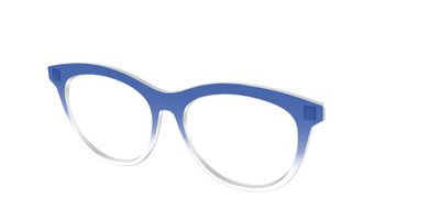 The Indigo Gradient Crystal - Angle Top Thumbnail - Pair Eyewear