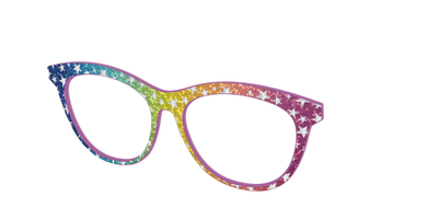 The Iridescent Rainbow Stars - Angle Top Thumbnail - Pair Eyewear