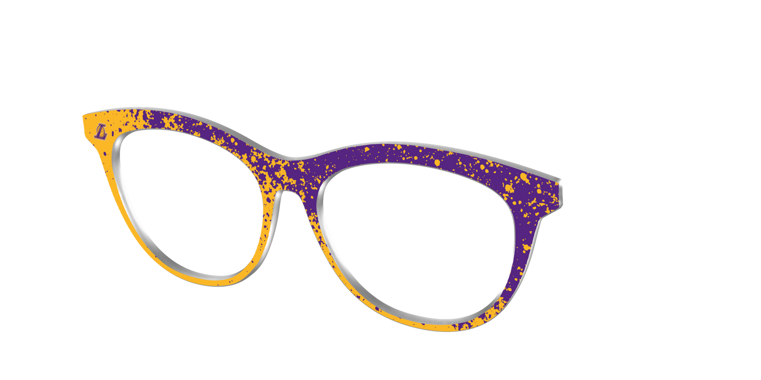 Lakers Splatter - Angle Top Image - Pair Eyewear