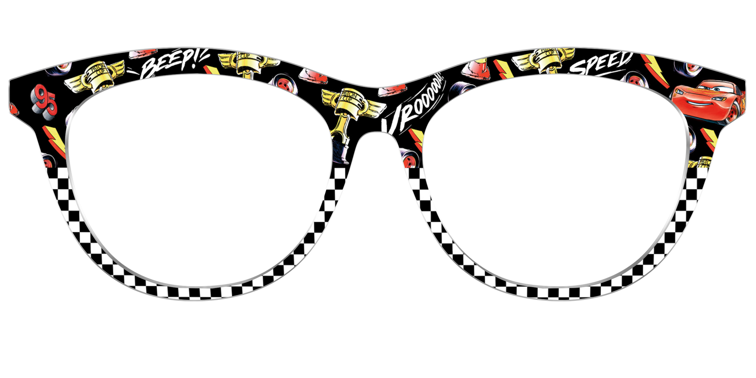 Lightning Mcqueen Speed Split - Front Top Image - Pair Eyewear