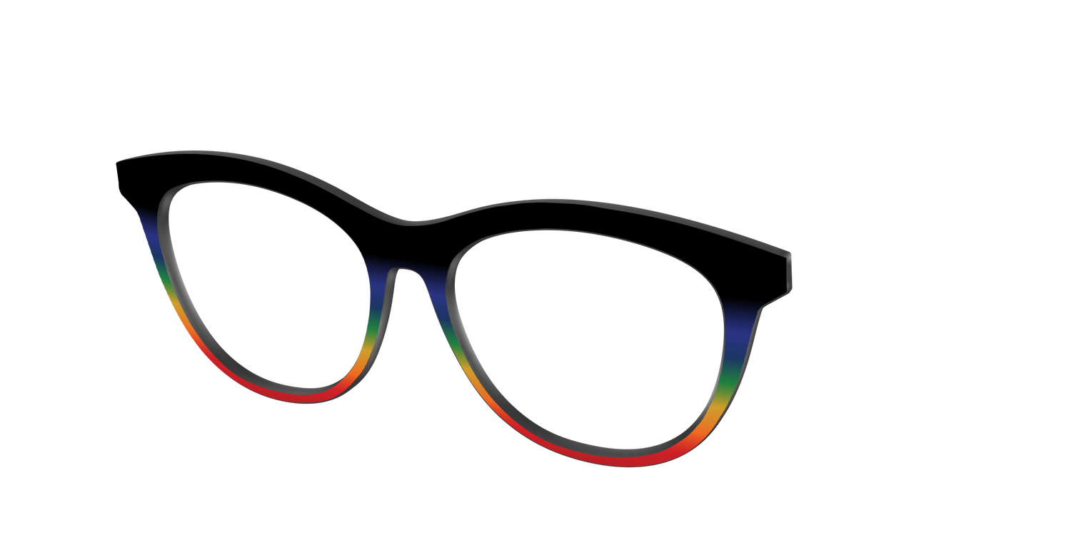 The Love Wins Gradient - Angle Top Image - Pair Eyewear
