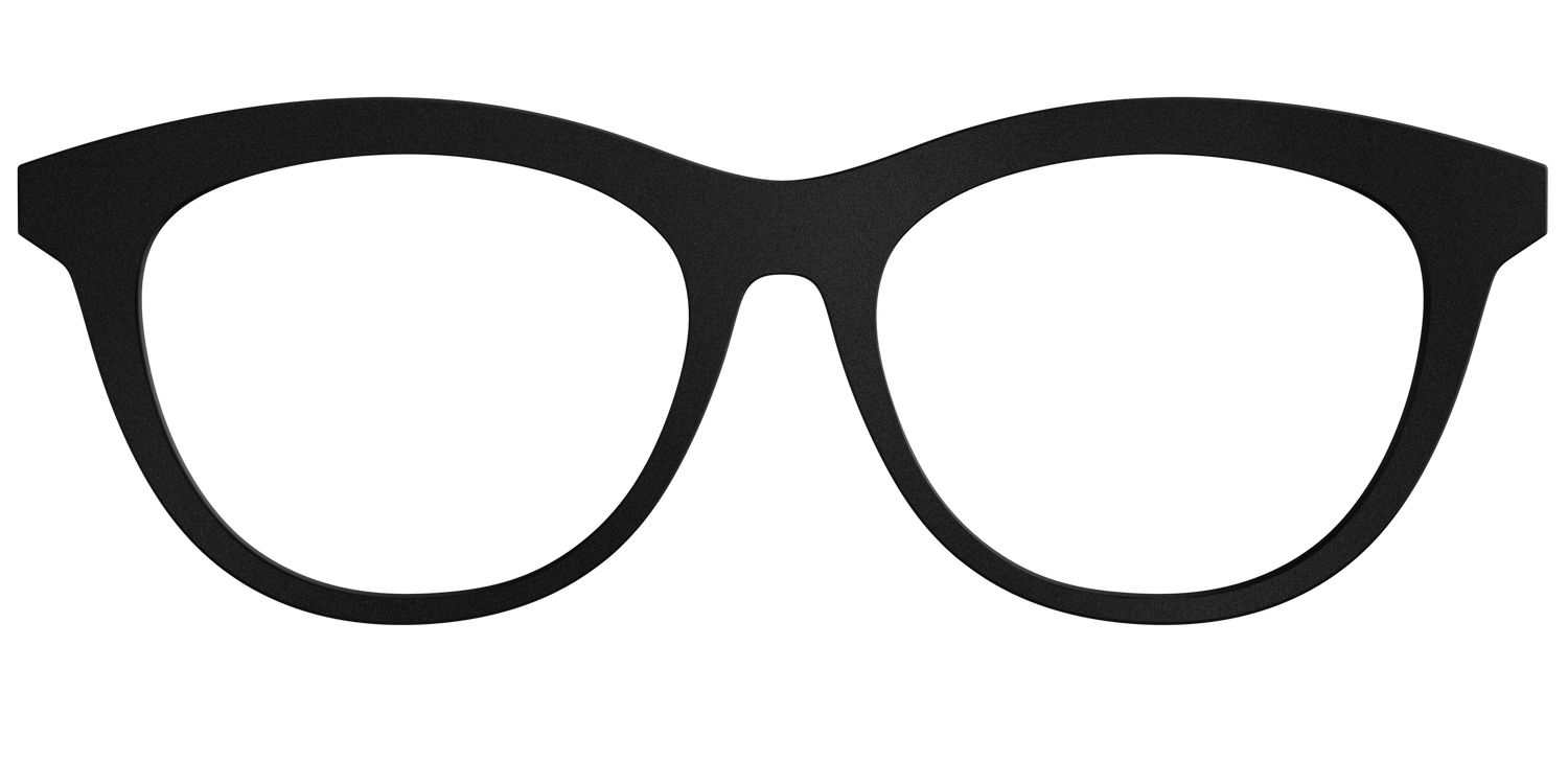 The Matte Black - Front Top Image - Pair Eyewear