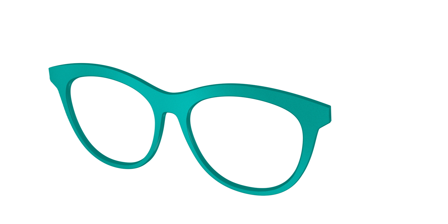 The Matte Jade - Angle Top Image - Pair Eyewear