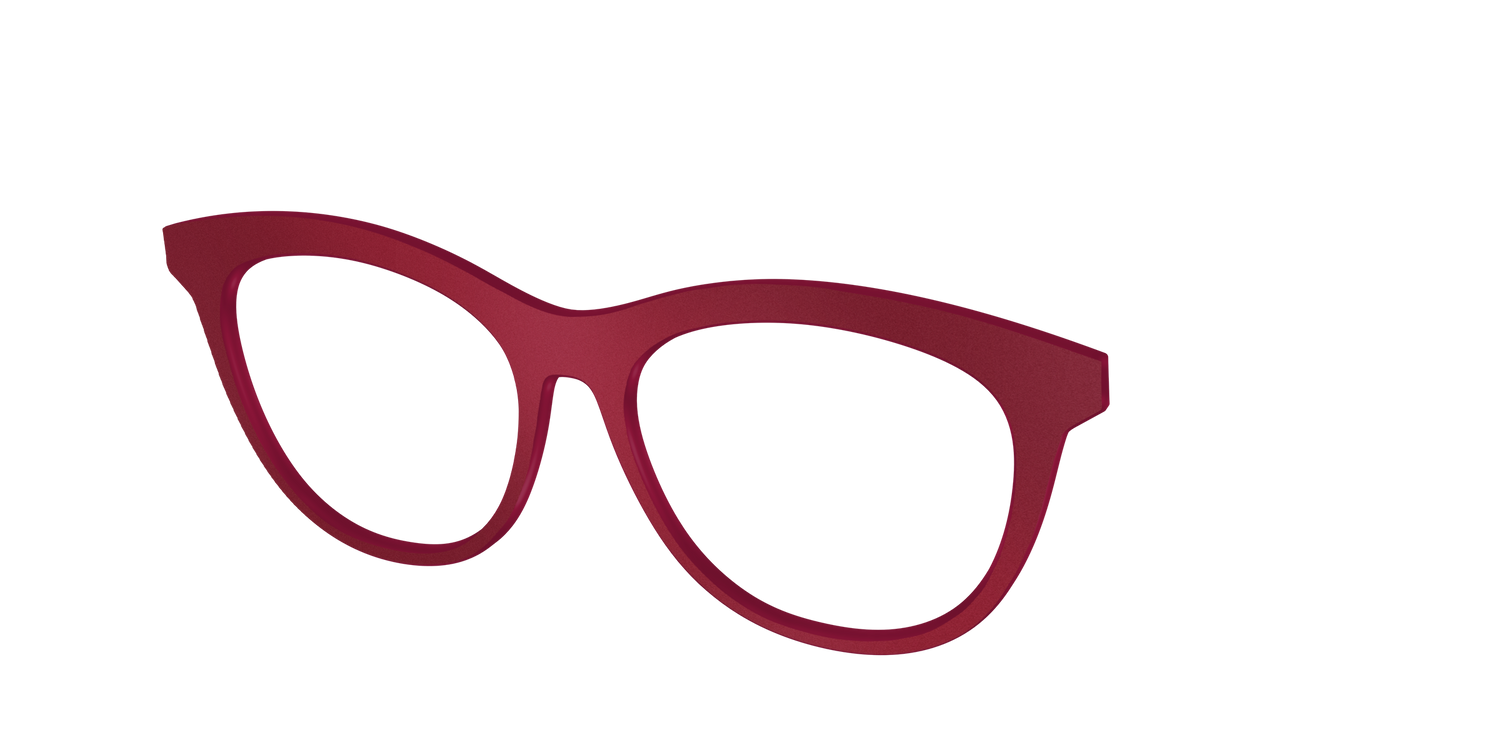The Matte Burgundy - Angle Top Image - Pair Eyewear