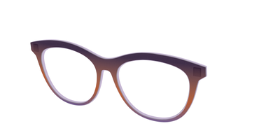 The Matte Midnight to Violet Gradient - Angle Top Thumbnail - Pair Eyewear