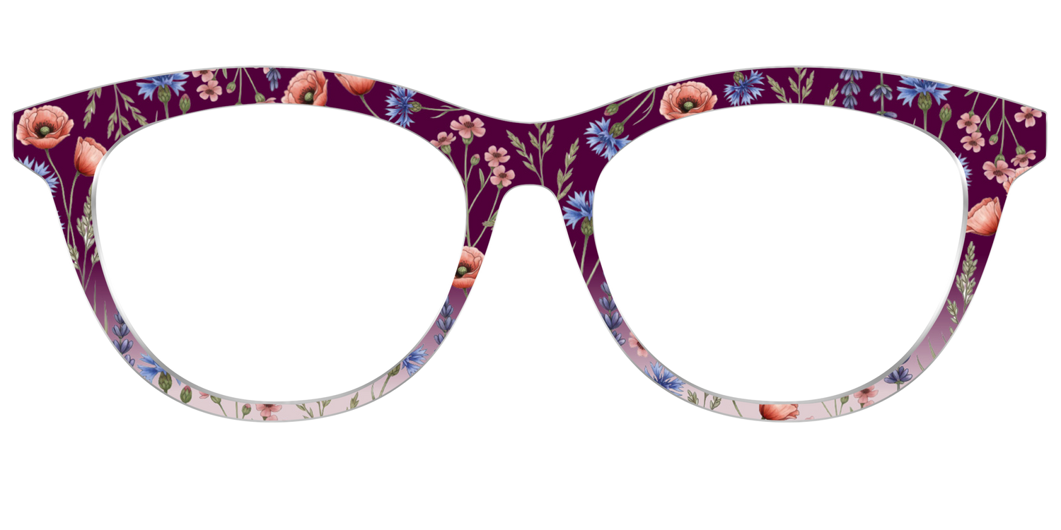 The Mulberry Floral Dip-Dye - Front Top Image - Pair Eyewear
