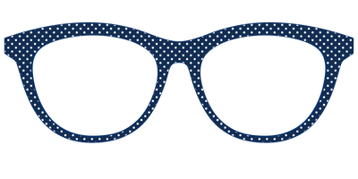 The Navy Pin Dot - Front Top Thumbnail - Pair Eyewear