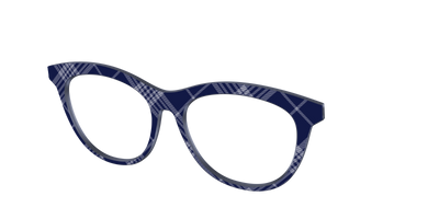 The Navy Twill Plaid - Angle Top Thumbnail - Pair Eyewear