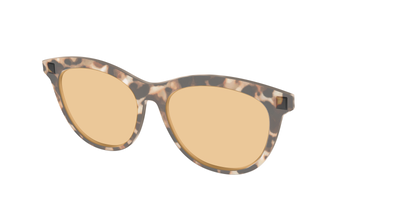 The Neutral Tort Crystal With Umber Brown Lens - Angle Top Thumbnail - Pair Eyewear