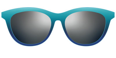 The Polarized Ocean Blue Sun Top - Front Top Thumbnail - Pair Eyewear