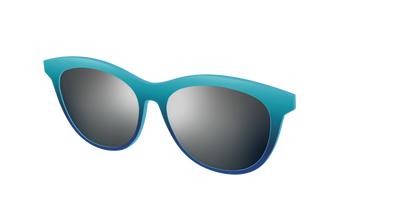 The Polarized Ocean Blue Sun Top - Angle Top Thumbnail - Pair Eyewear