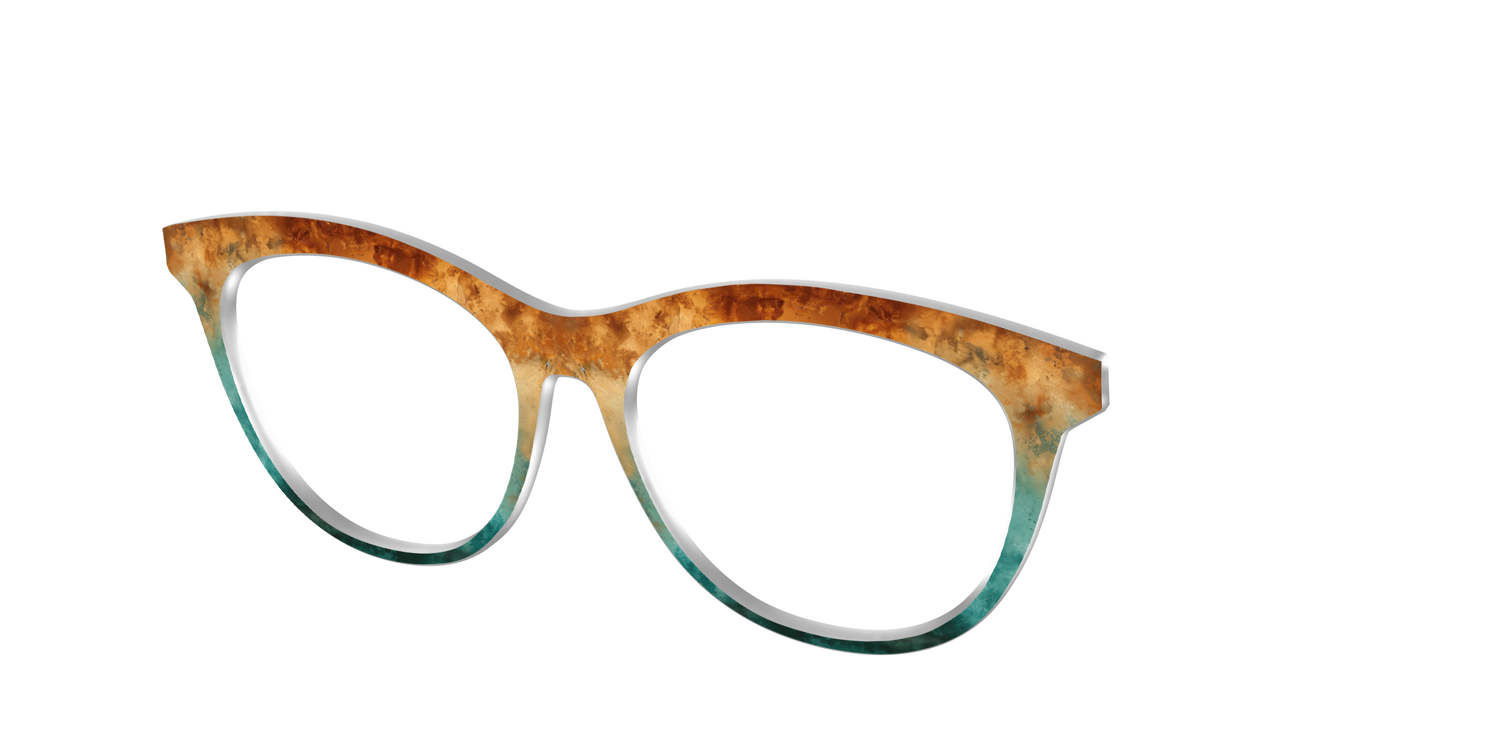 The Oxidized Copper - Angle Top Image - Pair Eyewear