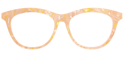 The Peach Creamsicle Pearl Marble - Front Top Thumbnail - Pair Eyewear