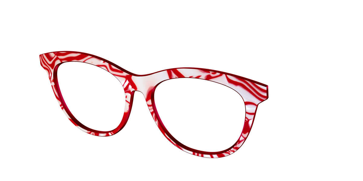 The Peppermint Swirl - Angle Top Image - Pair Eyewear