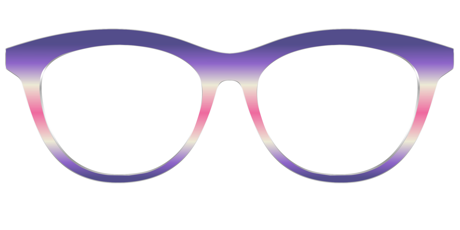The Petunia Haze Gradient - Front Top Image - Pair Eyewear