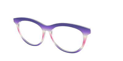 The Petunia Haze Gradient - Angle Top Thumbnail - Pair Eyewear