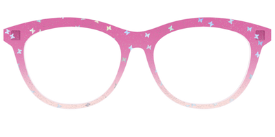The Pink Butterfly Sparkle Crystal - Front Top Thumbnail - Pair Eyewear