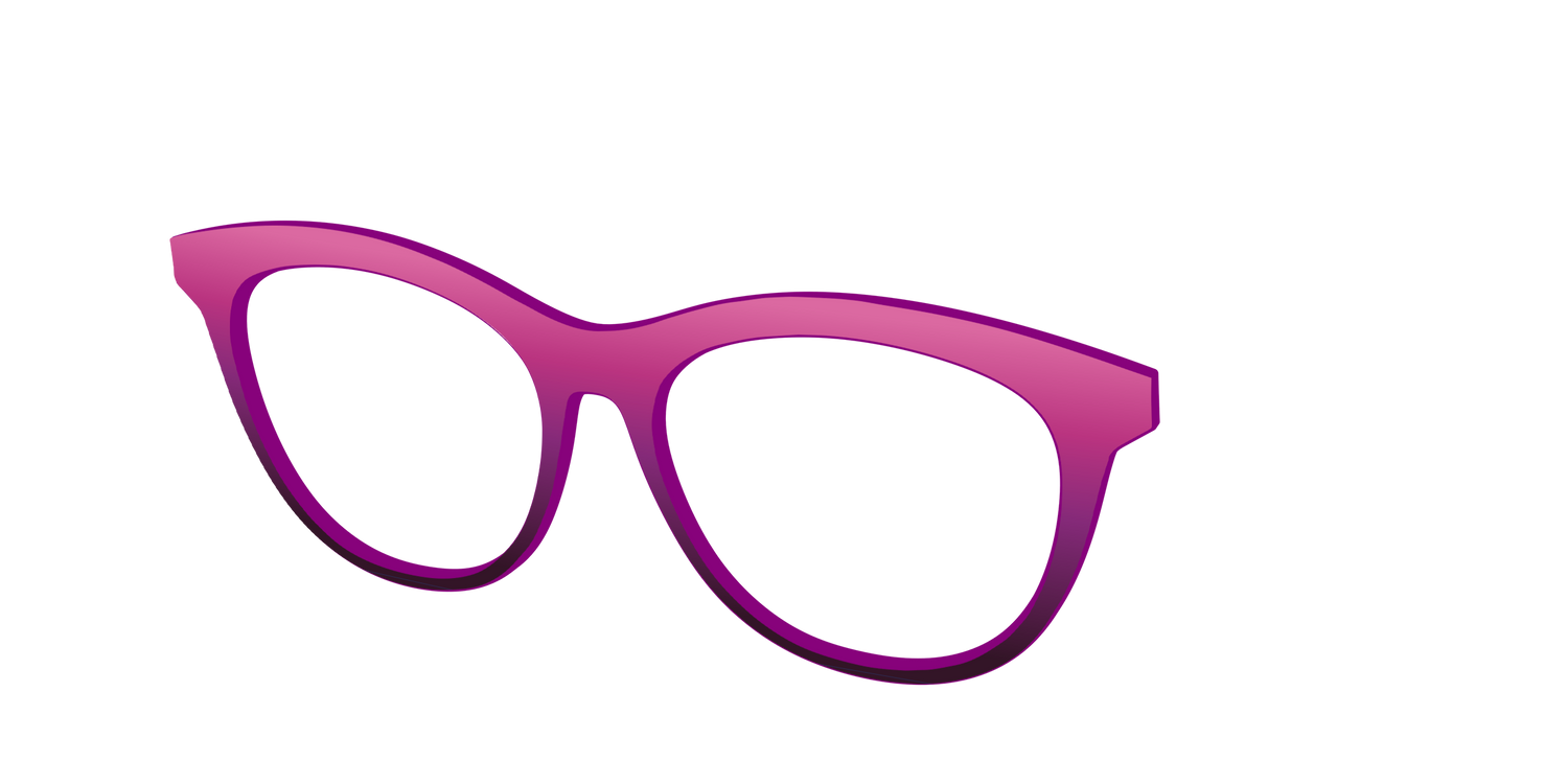 The Pink to Plum Gradient - Angle Top Image - Pair Eyewear