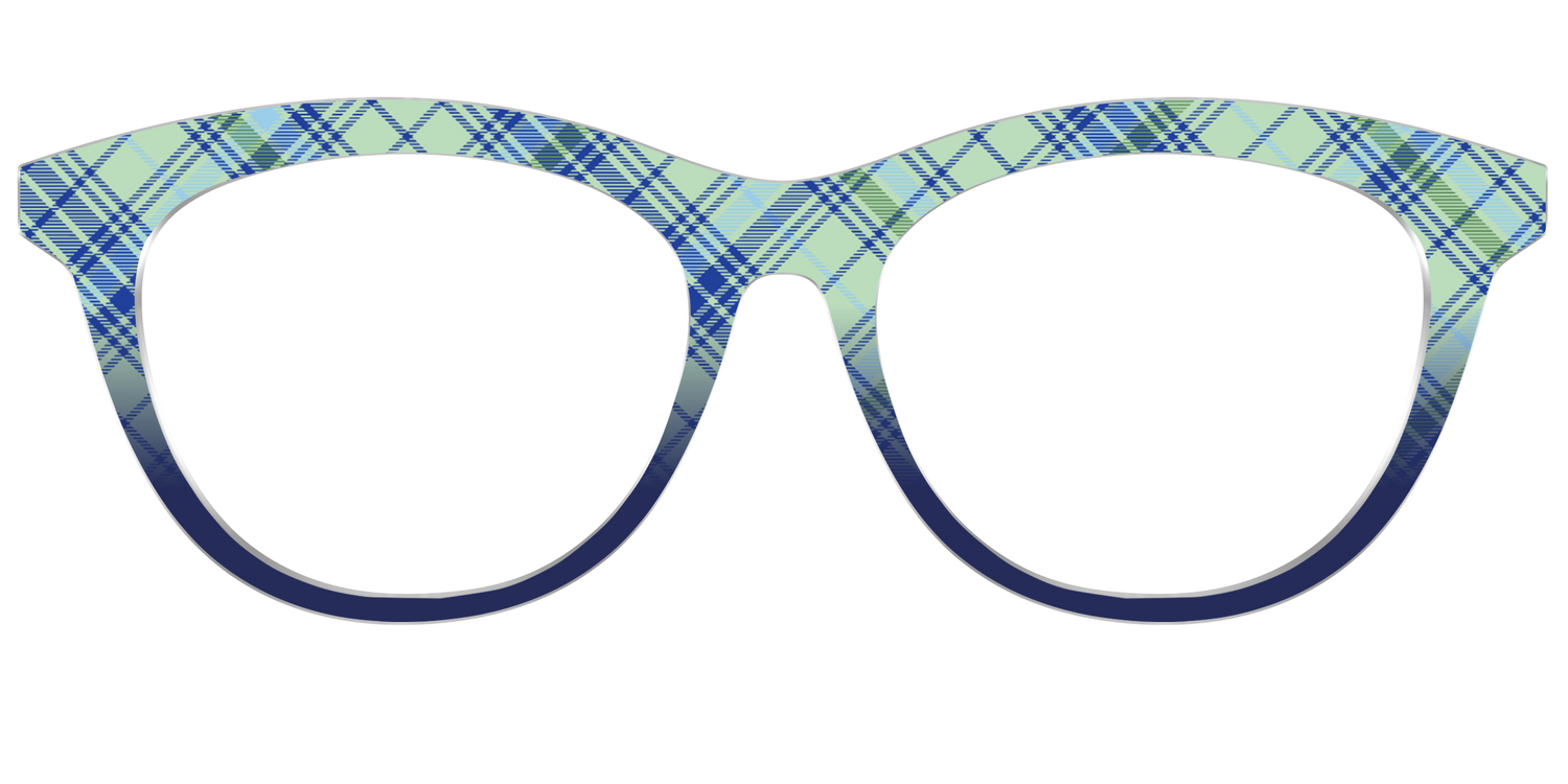 The Poetic Plaid - Front Top Image - Pair Eyewear