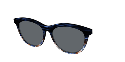 The Polarized Blue Horn Tortoise Sun Top - Angle Top Thumbnail - Pair Eyewear