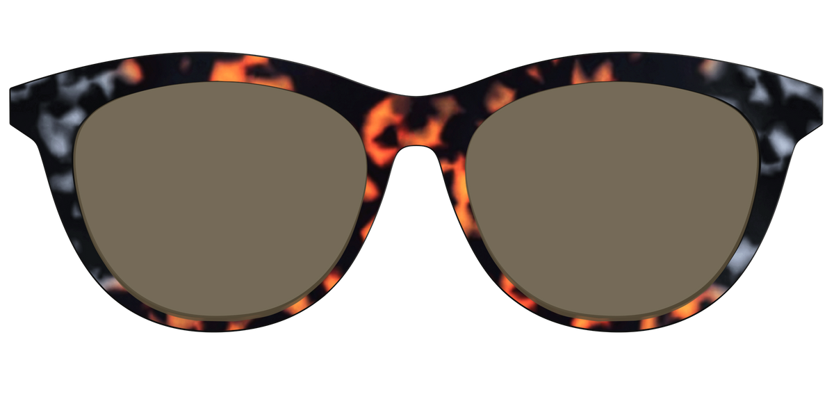 The Polarized Gray & Amber Tortoise Sun Top - Front Top Image - Pair Eyewear