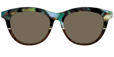The Polarized Mirage Split with Gold Foil Sun Top - Front Top Thumbnail - Pair Eyewear