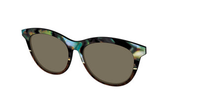 The Polarized Mirage Split with Gold Foil Sun Top - Angle Top Thumbnail - Pair Eyewear
