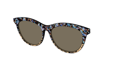 The Polarized Oasis Tortoise Split Sun Top - Angle Top Thumbnail - Pair Eyewear
