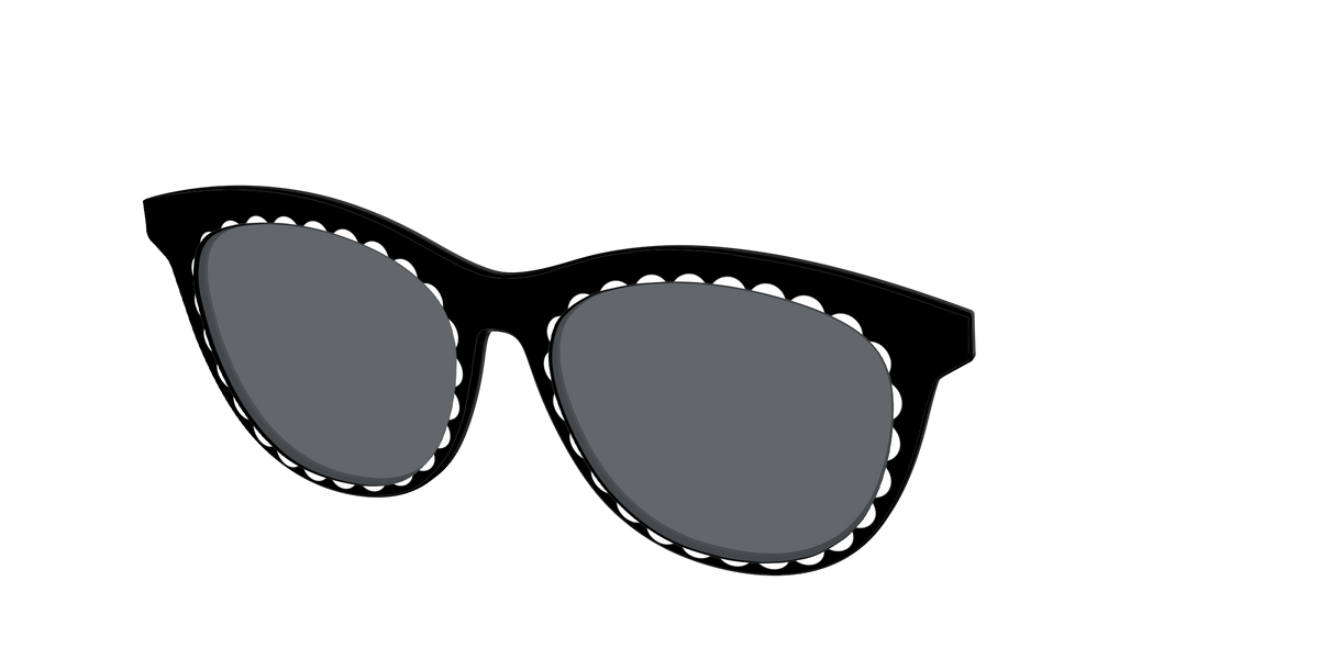 The Polarized Stylish Daisy Sun Top - Angle Top Image - Pair Eyewear