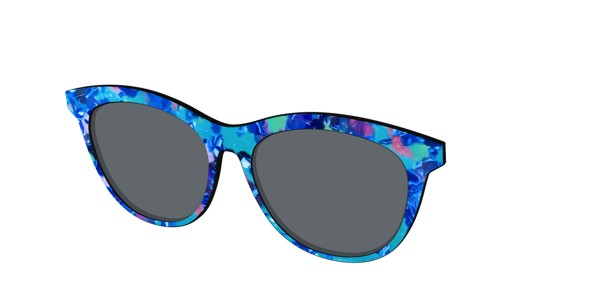 The Polarized Tropic Pearl Sun Top - Angle Top Image - Pair Eyewear