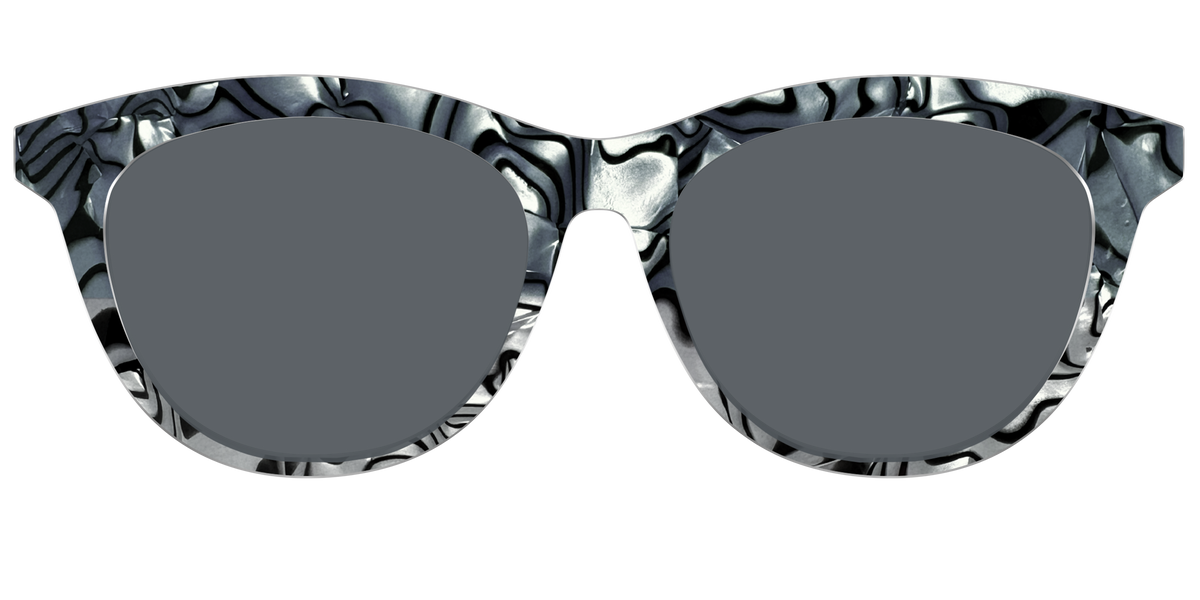 The Polarized Zebra Pearl Split Sun Top - Front Top Image - Pair Eyewear
