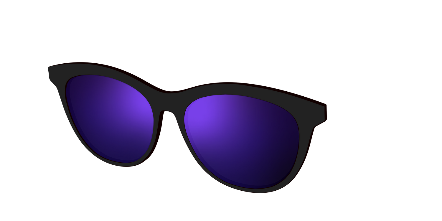The Polarized Purple Reflective Sun Top - Angle Top Image - Pair Eyewear