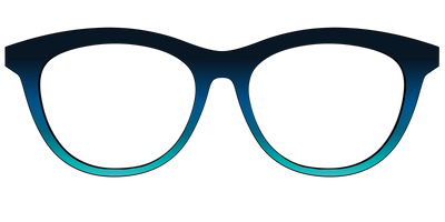 The Royal Blue to Seafoam Gradient - Front Top Thumbnail - Pair Eyewear