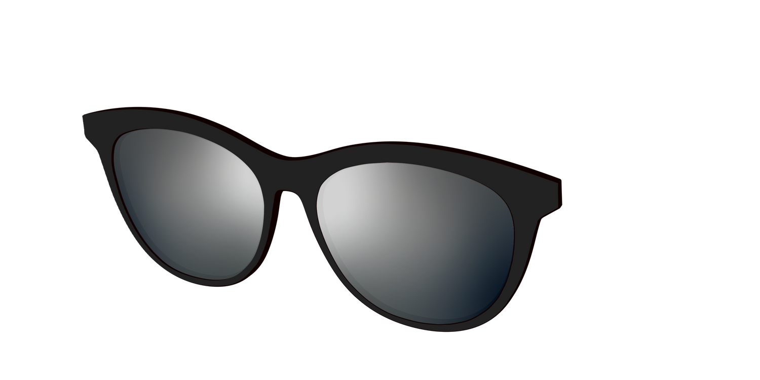 The Polarized Silver Reflective Sun Top - Angle Top Image - Pair Eyewear