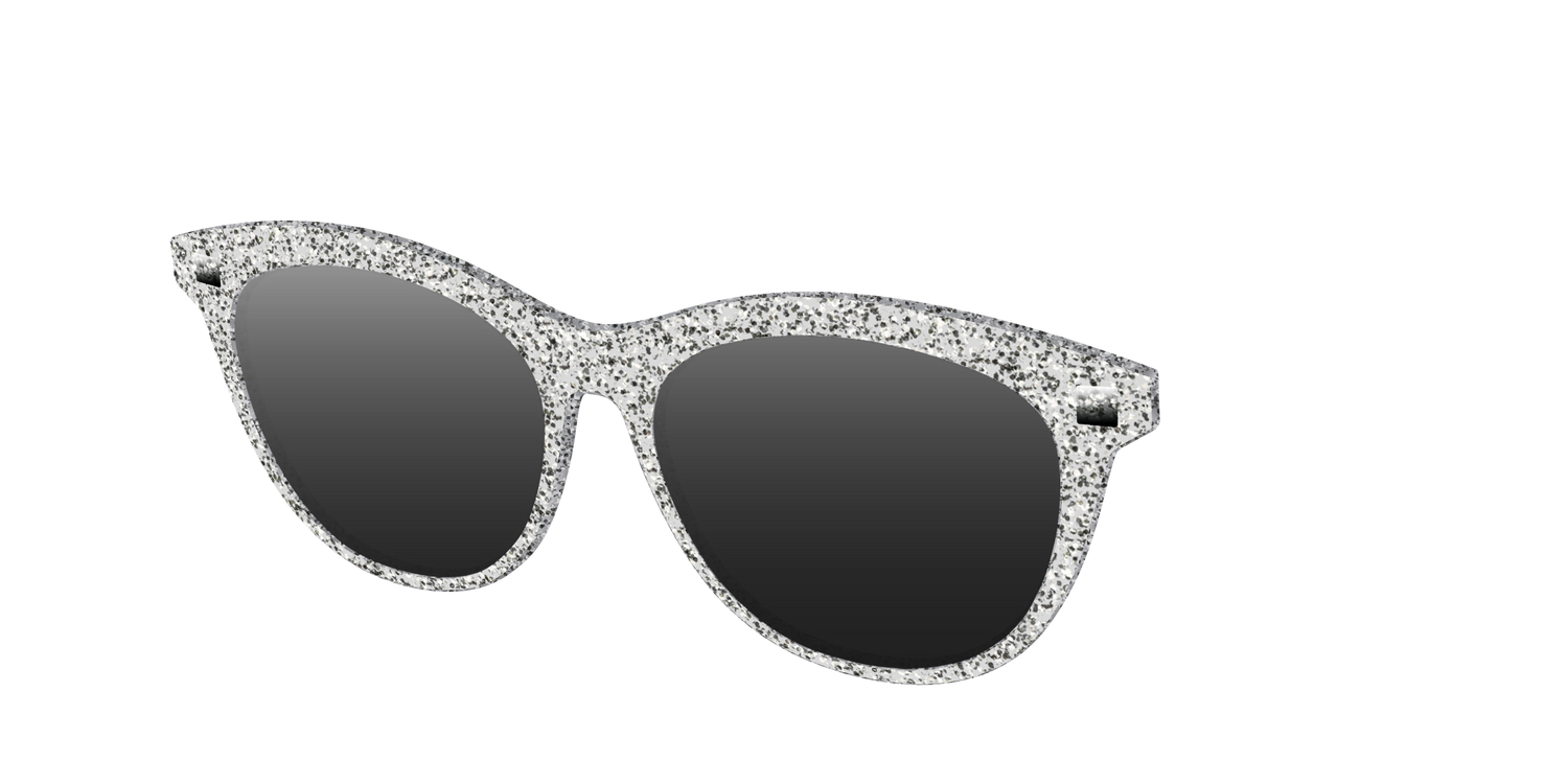 The Polarized Silver Sparkle Sun Top - Angle Top Image - Pair Eyewear