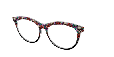 The Skull & Thorn Stained Glass - Angle Top Thumbnail - Pair Eyewear