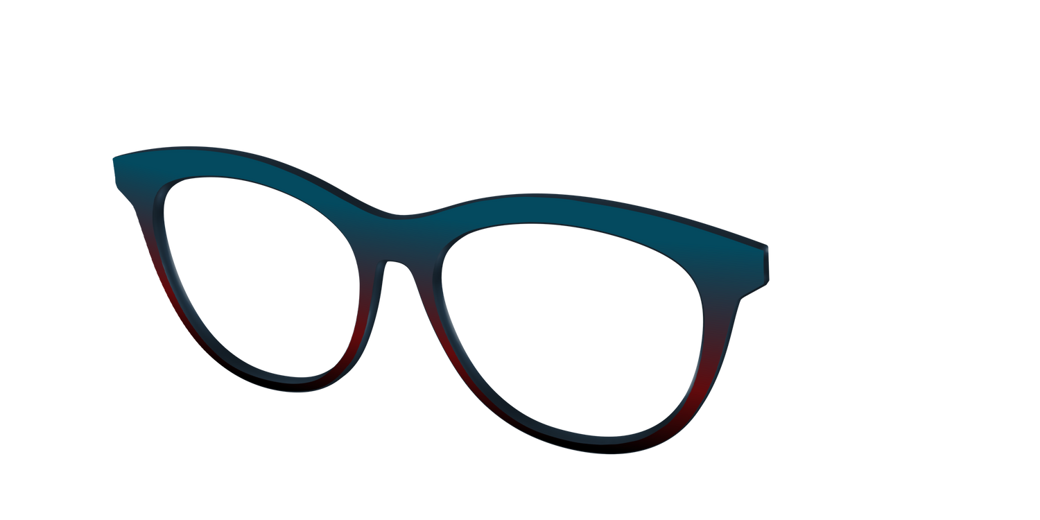 The Teal to Espresso Gradient - Angle Top Image - Pair Eyewear