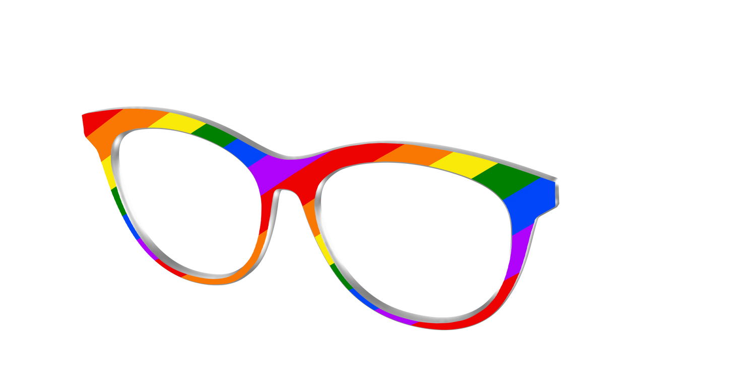 The Traditional Pride Flag - Angle Top Image - Pair Eyewear