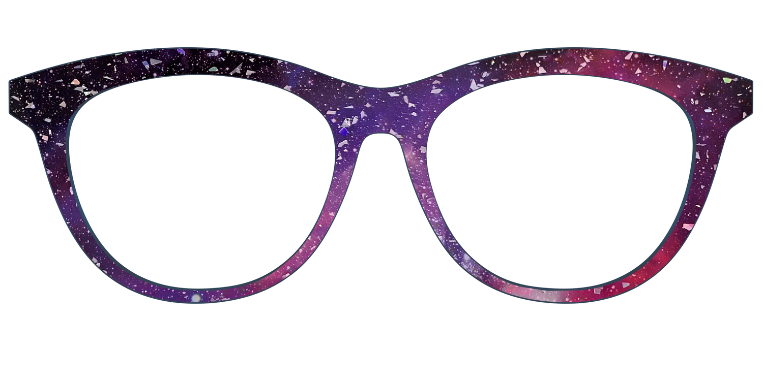 The Twilight Sky with Holographic Glitter - Front Top Image - Pair Eyewear